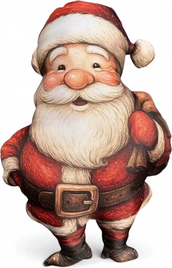 3D Mikulás Párna Karácsonyi Ajándék puha nagy antiallergén