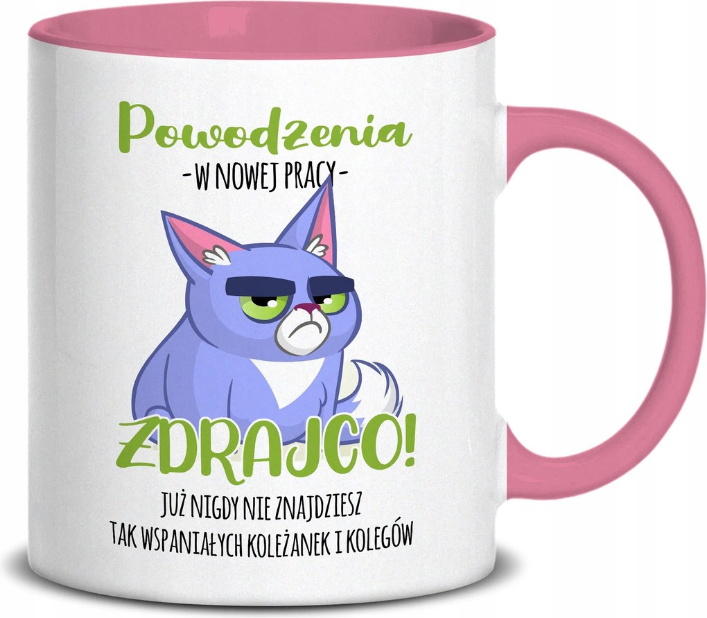 Fehér Bögre 330ml Rózsaszín Középső Karácsonyi Ajándék Sok Szerencsét Áruló Minták