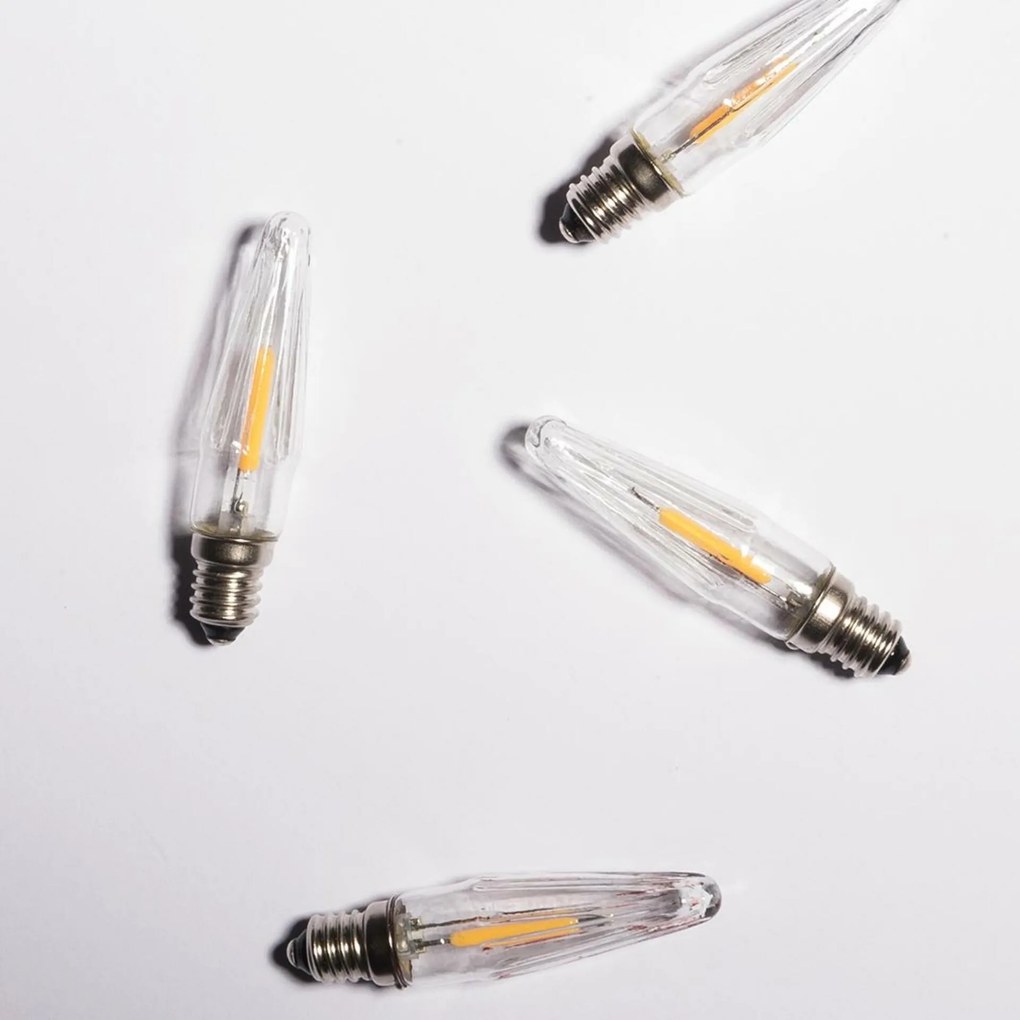 Exihand Led Csomag Asteria átlátszó Izzófül 14V/0.1W, 100 db/csomag