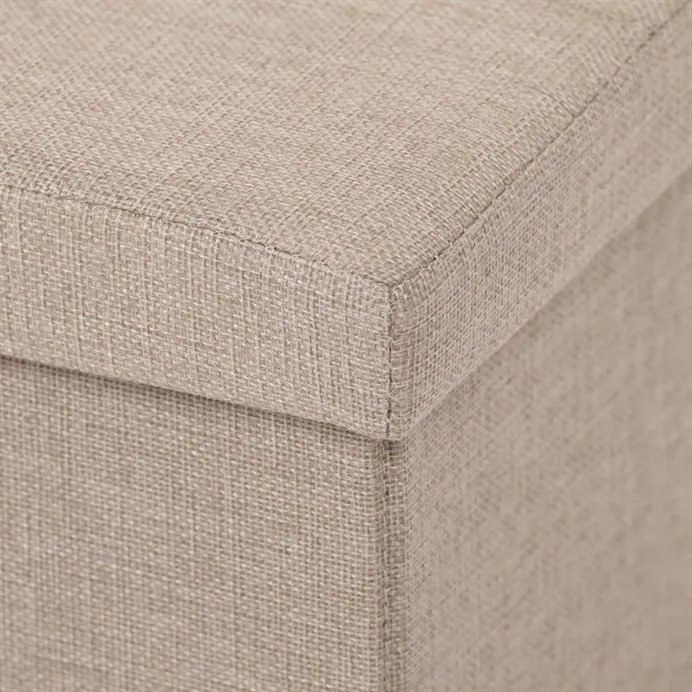 Tárolós Puff, Bézs Szövet. TAB-461 CRM2