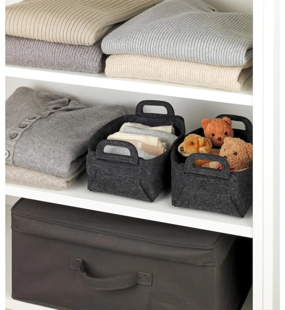 Textil tárolókosár szett 2 db-os Nina – Wenko