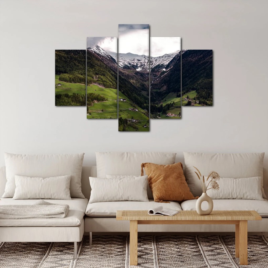 Kép - Völgy a hegyek alatt (150x105 cm)