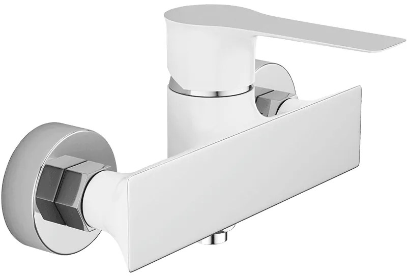 Laveo Raila, falra szerelhető zuhanycsap h-100, króm-fehér, LAV-BLL_640D