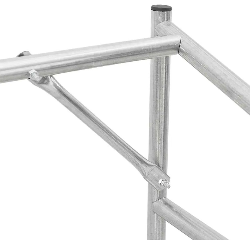 Tűzifa állvány esővédővel 151x60,5x110,5 cm horganyzott acél