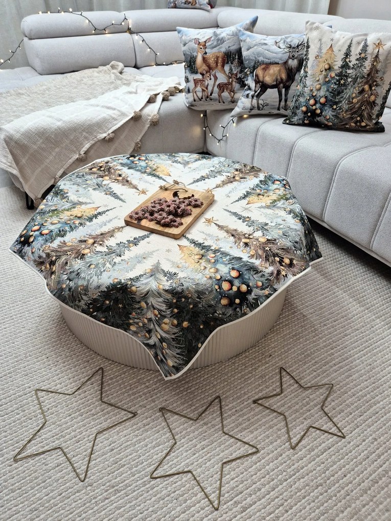 Karácsonyi asztalterítő 100x100 cm 1387FN