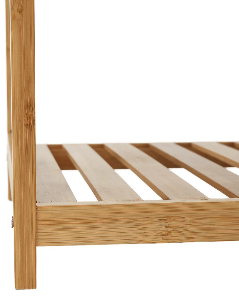 4 polcos polcállvány, természetes bambusz, FIORE TYP 2