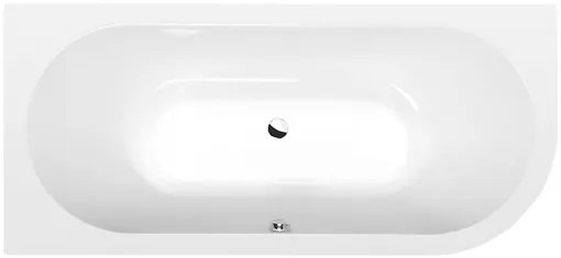 Asszimetrikus kád Polysan VIVA L SLIM 80x175 cm akrilát bal 70119S
