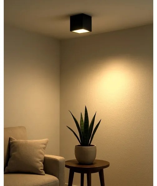 LED spotlámpa LED/5W/230V 3000/4000/6400K 7,5x7,5 cm fekete