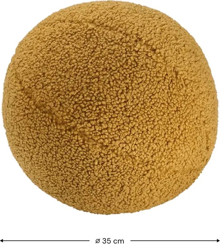 Barna buklé párna gyerek kanapéhoz Ball – Wigiwama