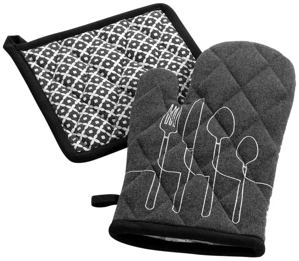 Újrahasznosított pamut edényfogó szett 2 db-os Cuisiline – douceur d'intérieur