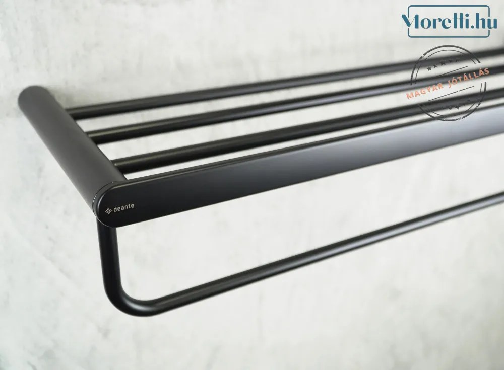 DEANTE-ADR-N531 ROUND Fekete Színű Fürdőszobai Polc