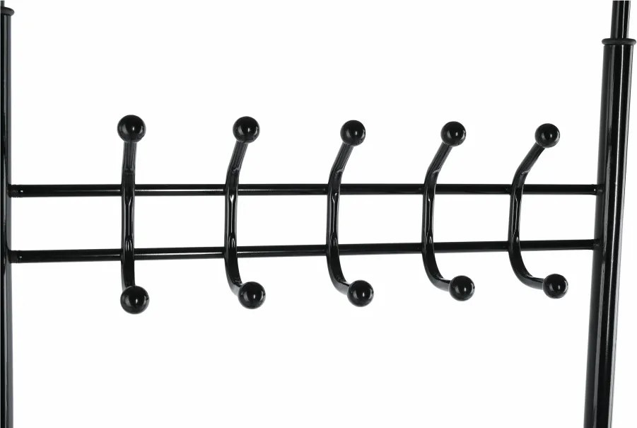 Fogas cipőtartóval, fekete fém, BARNUM