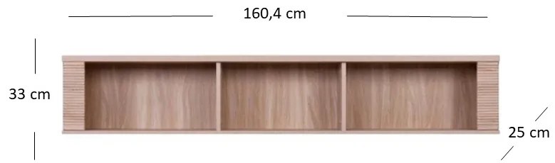 Fali regál Gwenn 160 (szonoma tölgy). 1052944