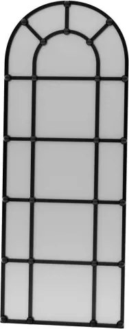 Ovalis tükör, fekete, 70 cm