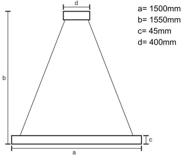 LED Csillár zsinóron LED/26W/230V 4000K 150 cm bükkfa/tömör fa