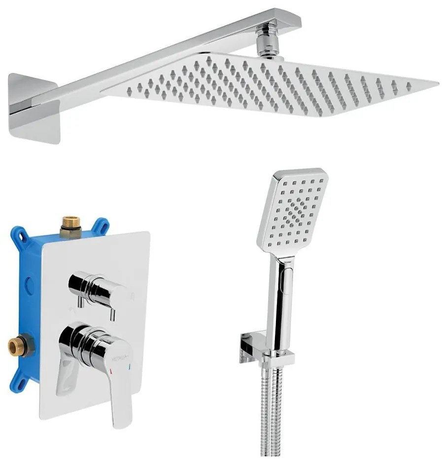 Novaservis - Zuhanykészlet rejtett csappal METALIA ECO fényezett króm