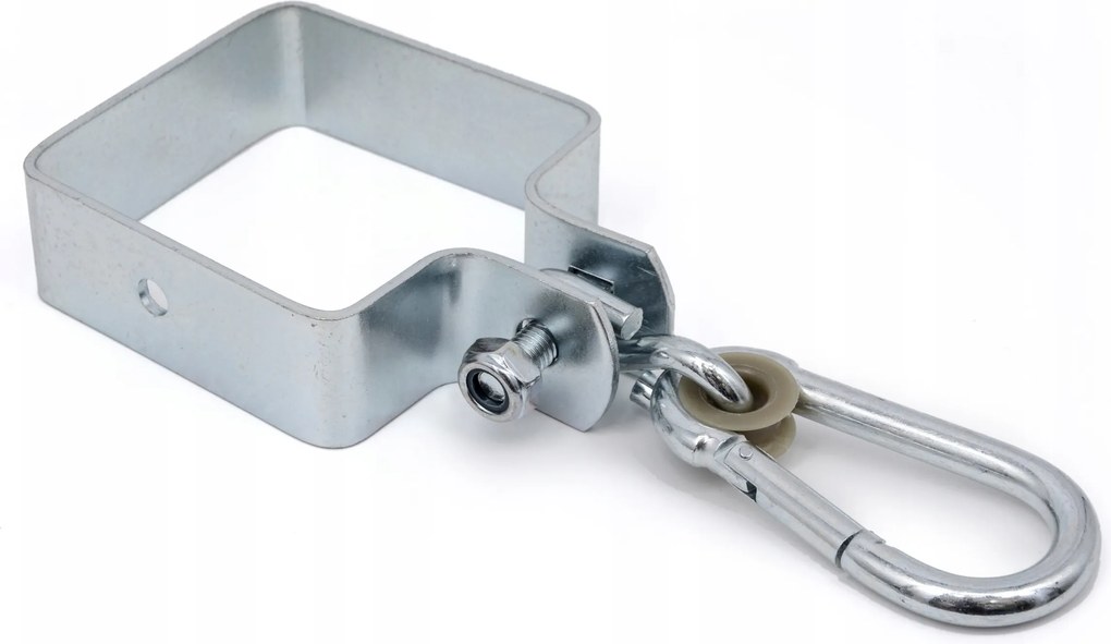 Négyzet alakú hevederbilincs hintához 9x9 cm Rögzítés gerendához