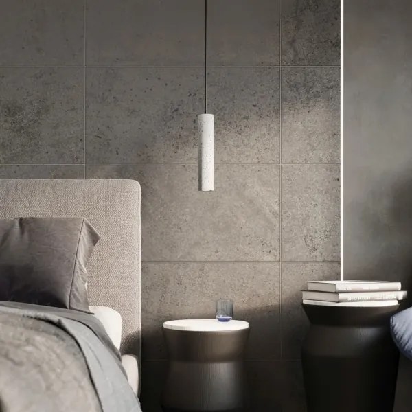 Sollux SL.0654 - LUVO 2xGU10/40W/230V beton/fekete függeszték