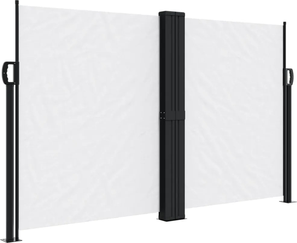 vidaXL fehér behúzható oldalsó napellenző 140 x 600 cm