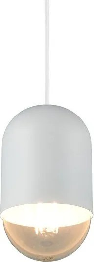 Fehér fém függőlámpa ø 11 cm Nara – Reality