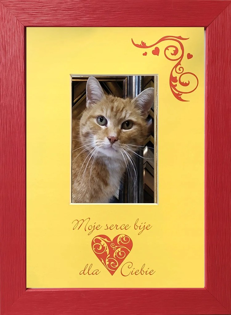 Kész képkeret, állítható és akasztható, 21x30 cm ajándék paszpartu