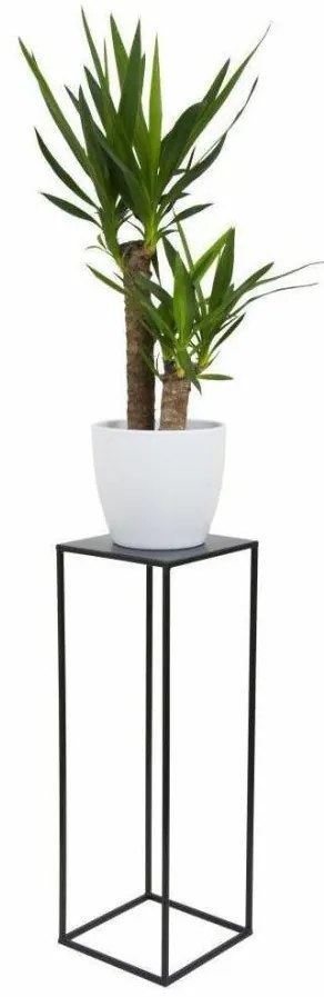 Virágállvány 70x24 cm fekete színben