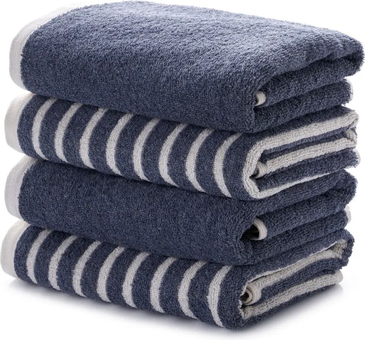 Stripe törülköző, sötétkék, 50×90 cm – TR925WTN1174