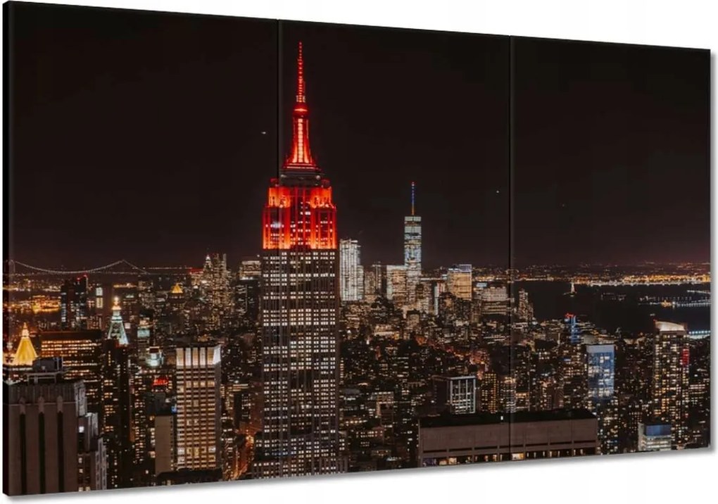 Festmények 120x80 New York felülnézet