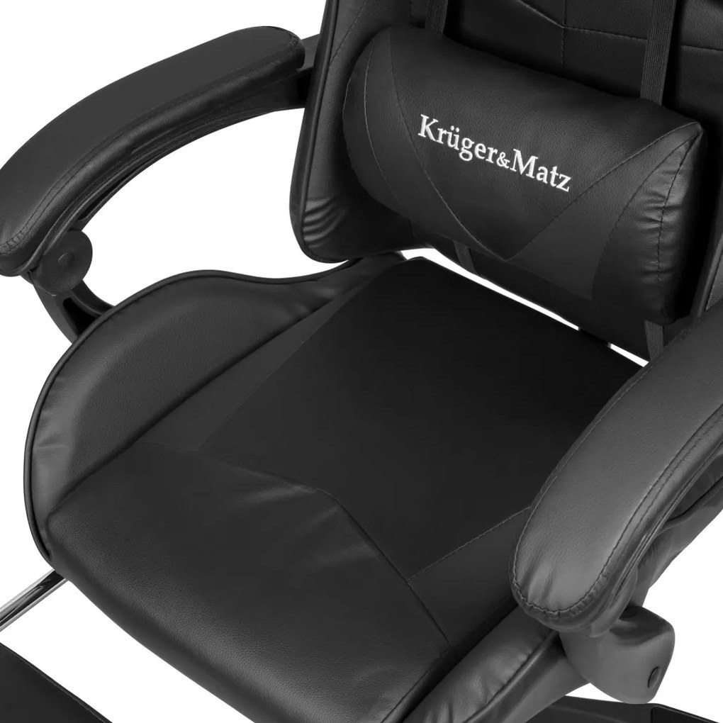 Kruger&Matz Warrior GX-150 fekete játékszék