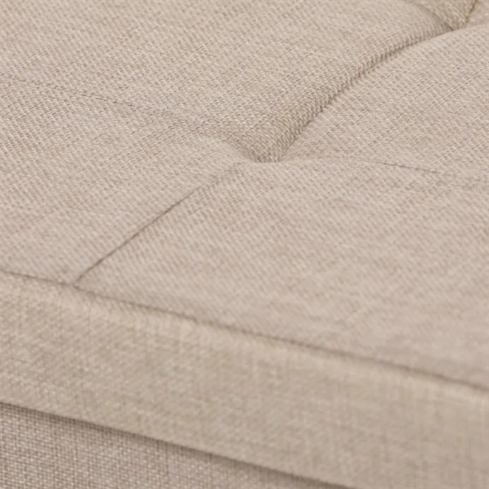 Tárolós Puff, Bézs Szövet. TAB-462 CRM2