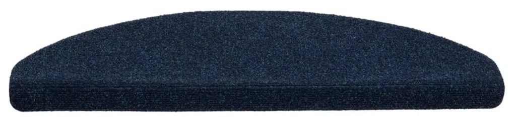 10 db öntapadós lépcsőszőnyeg 65 x 21 x 4 cm sötétkék félkör alakú nagy