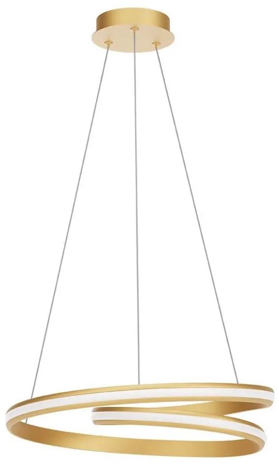 Redo 01-4361 - LED dimmelhető csillár kábelen TORSION LED/40W/230V arany