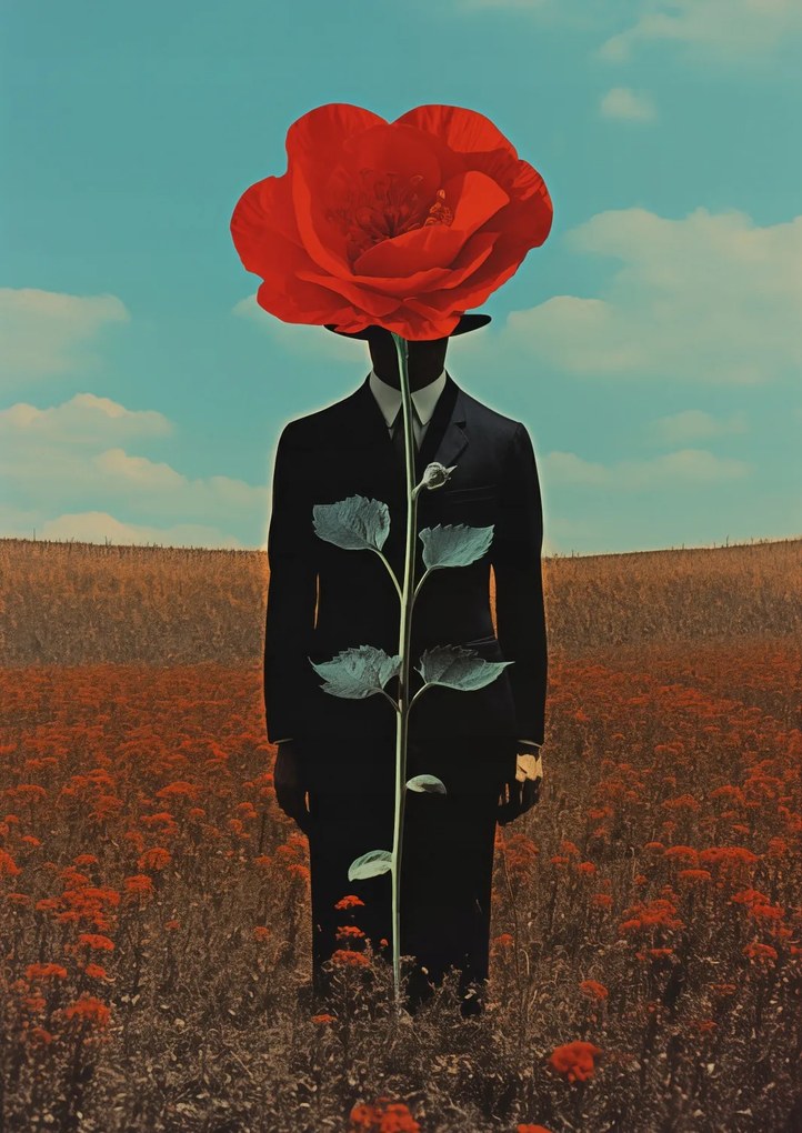 Poszter 42x59,4cm Megfigyelő a pipacs mögül