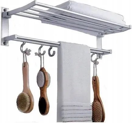 Fürdőszobai Törölközőtartó Polc És Akasztók Loft Fürdőköpenyhez
