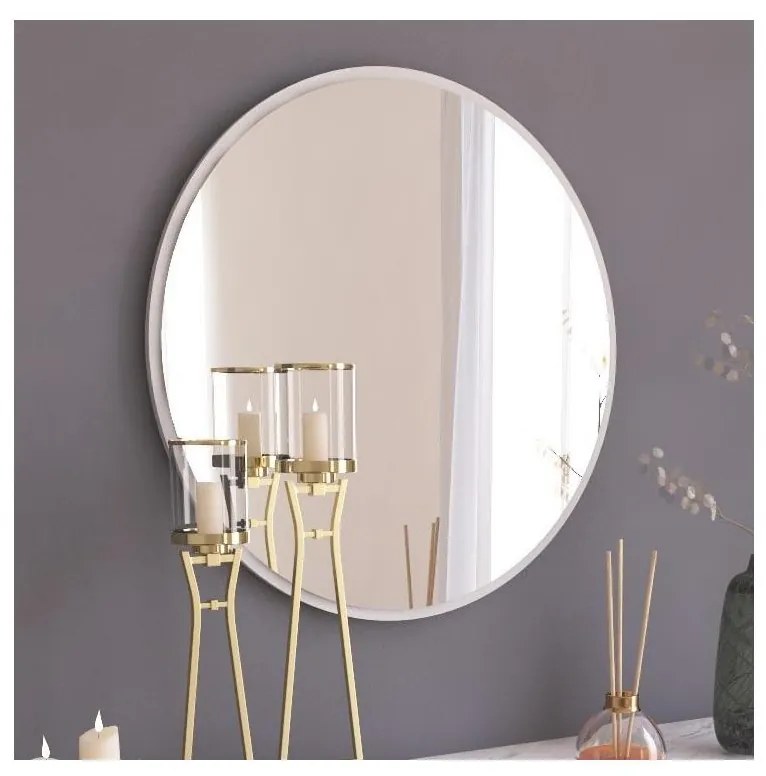 Asir Fali tükör OZZE átm. 60 cm fehér AS1824