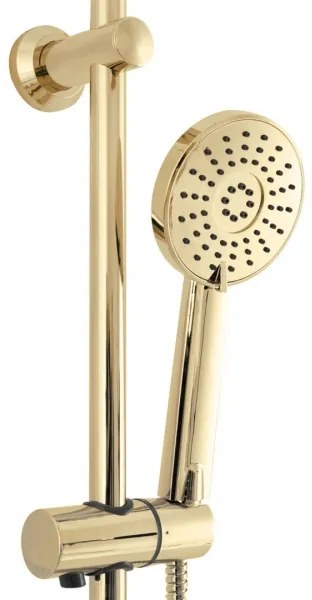 REA-P7006 - LUIS zuhanyszett arany kivitelben, csapteleppel