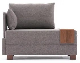 TULA barna, balos sarokfotel