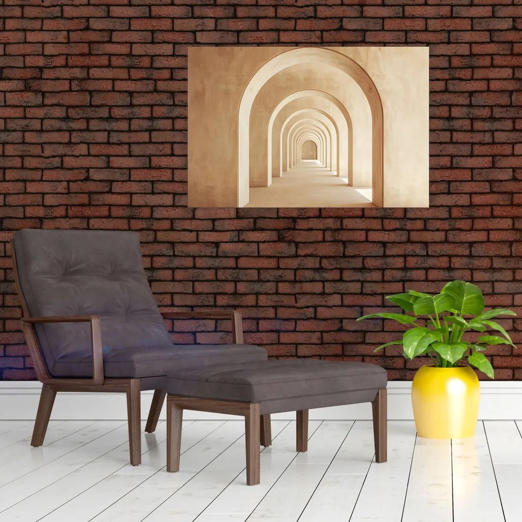 Kép - Bézs átjáró (90x60 cm)