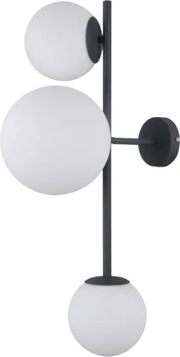Italux modern fali lámpa vailante fehér fekete itxwl-31221-3a-sbl