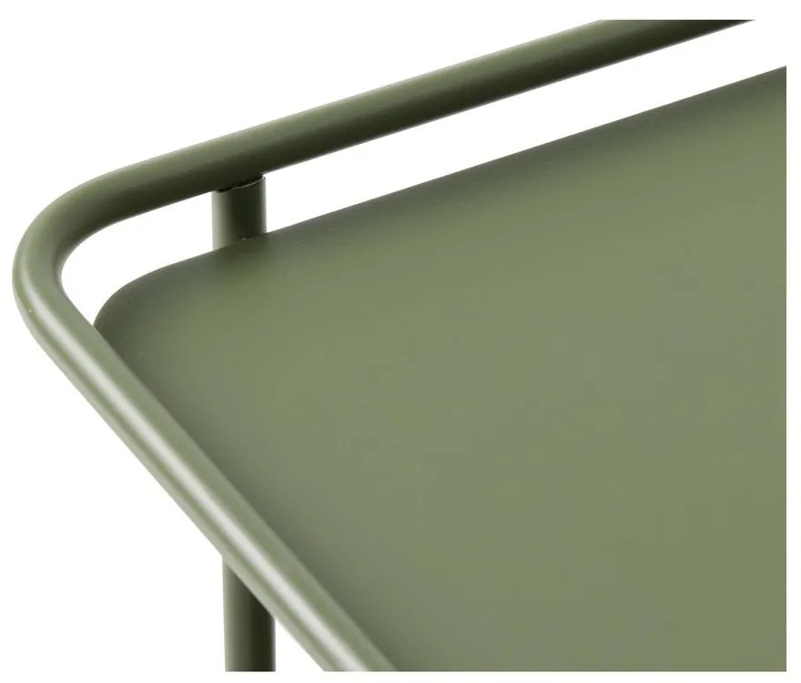 Zöld fém dohányzóasztal 75x75 cm Yuba – Unique Furniture
