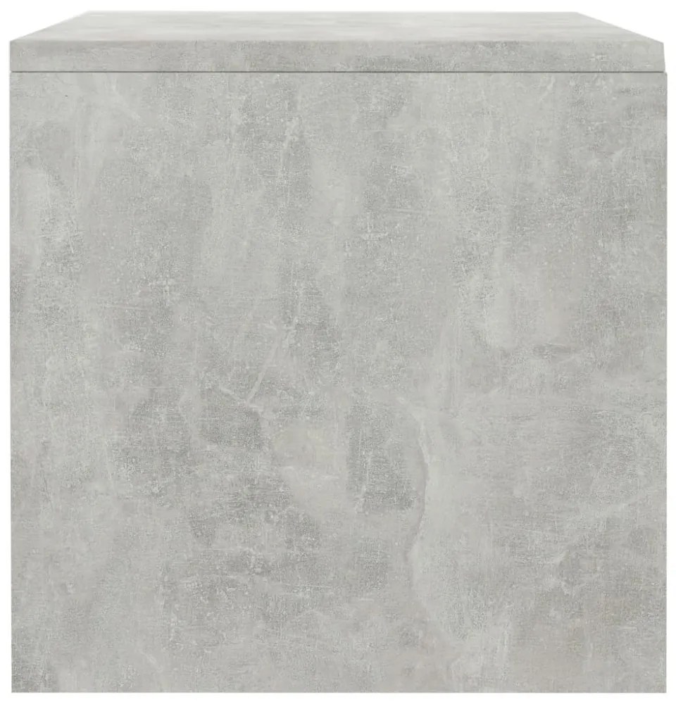 2 db betonszürke szerelt fa éjjeliszekrény 40 x 30 x 30 cm