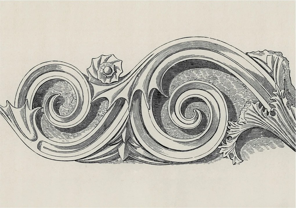 Divatos 3D Fali Tapéta Növényi Dísz 208x146 Ragasztóval