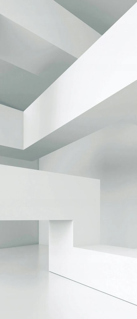 Matrica Tapéta Fehér Geometria Absztrakt Minimalizmus Perspektíva 91x211