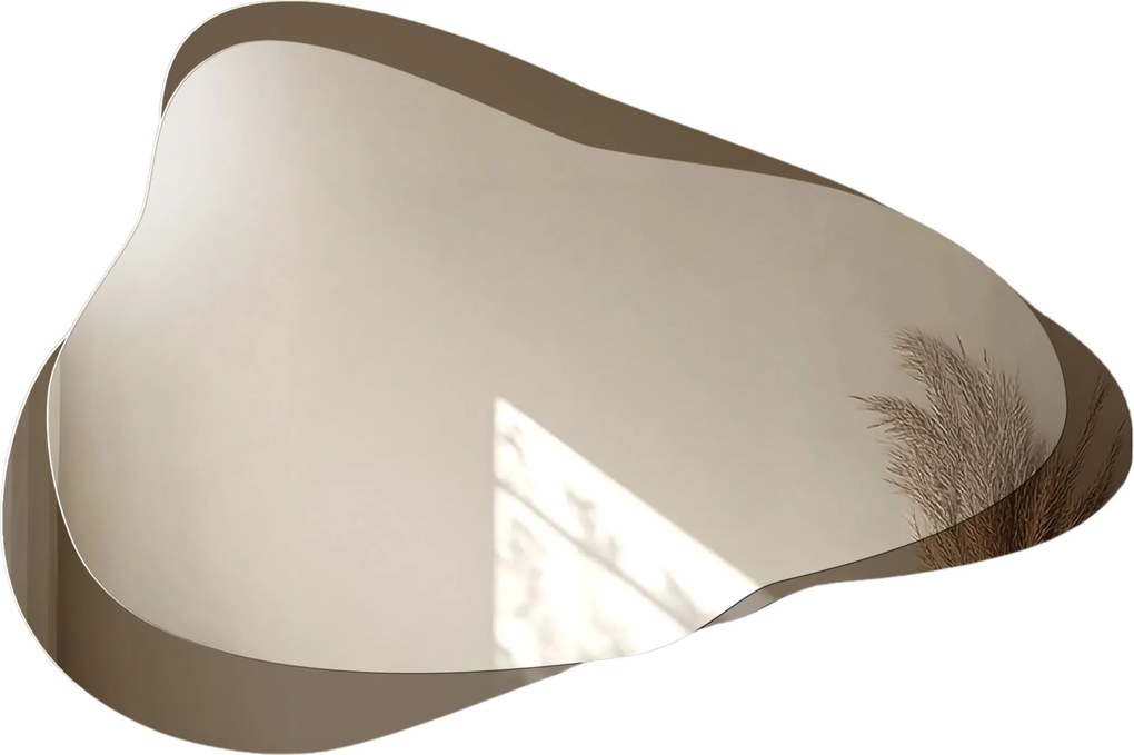 Mocha Mokka szabálytalan tükör barna lapon 100x67