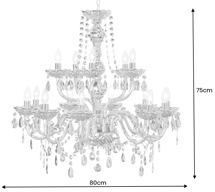 Design csillár Sabella 75 cm arany