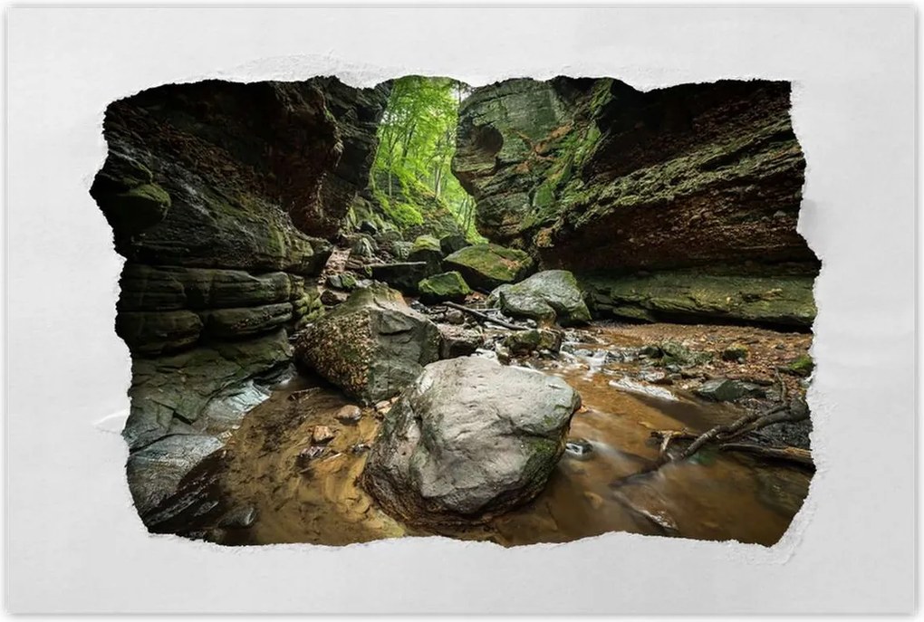 Poszterek 60x40 Sziklák Folyó Hegyek