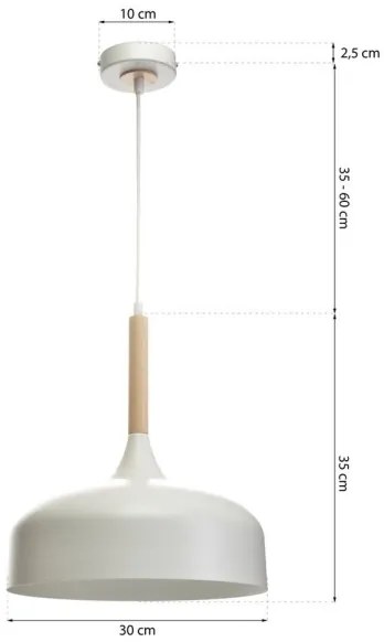 Csillár zsinóron TAYLOR 1xE27/60W/230V