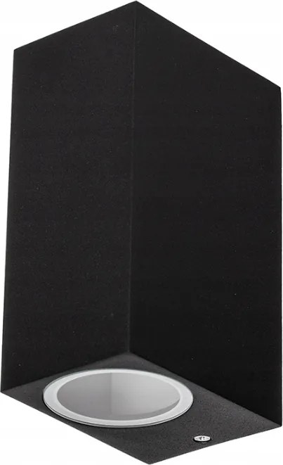 Homlokzati lámpa Kerti fali lámpa 2x GU10 Fekete K