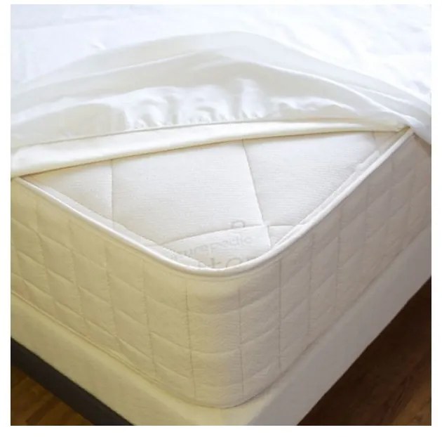 EMI fehér vízálló gumis lepedő, 80x200-as lap