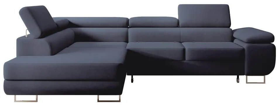 Sarokkanapé Stiletto (B) (kék + ezüst). 1099712
